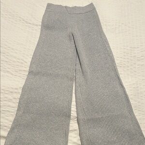 Aerie Heather Gray Ribbed Knit Pants